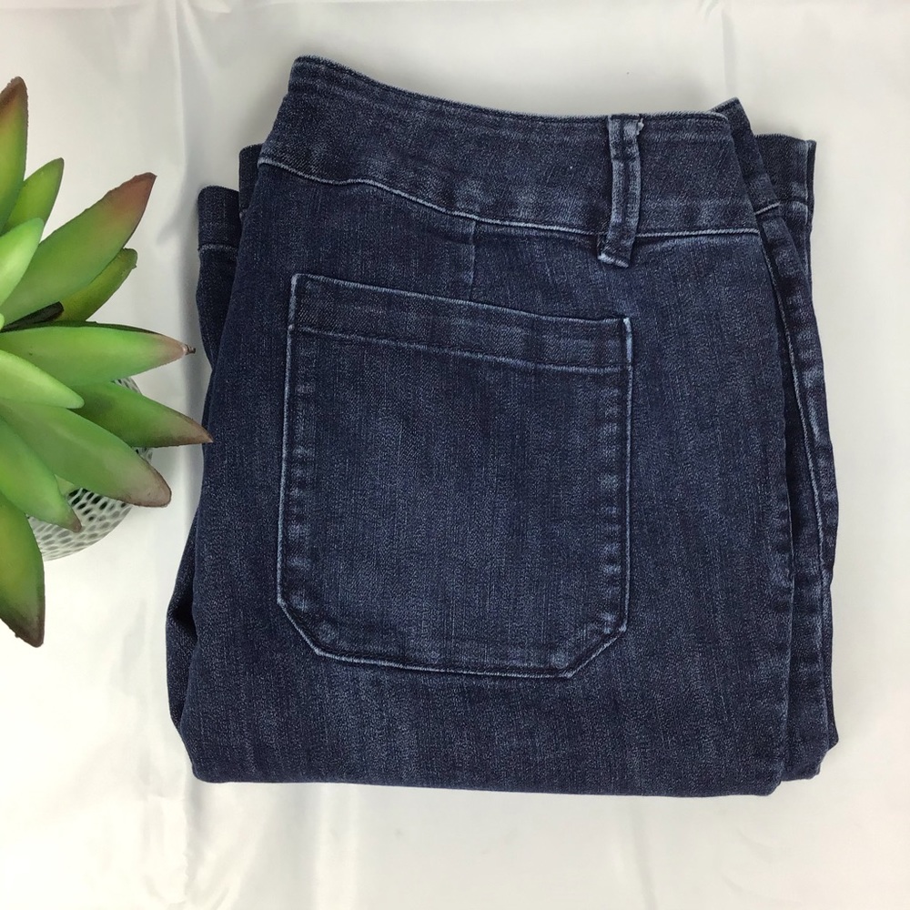 Coldwater Creek Flare Leg High Rise Jeans